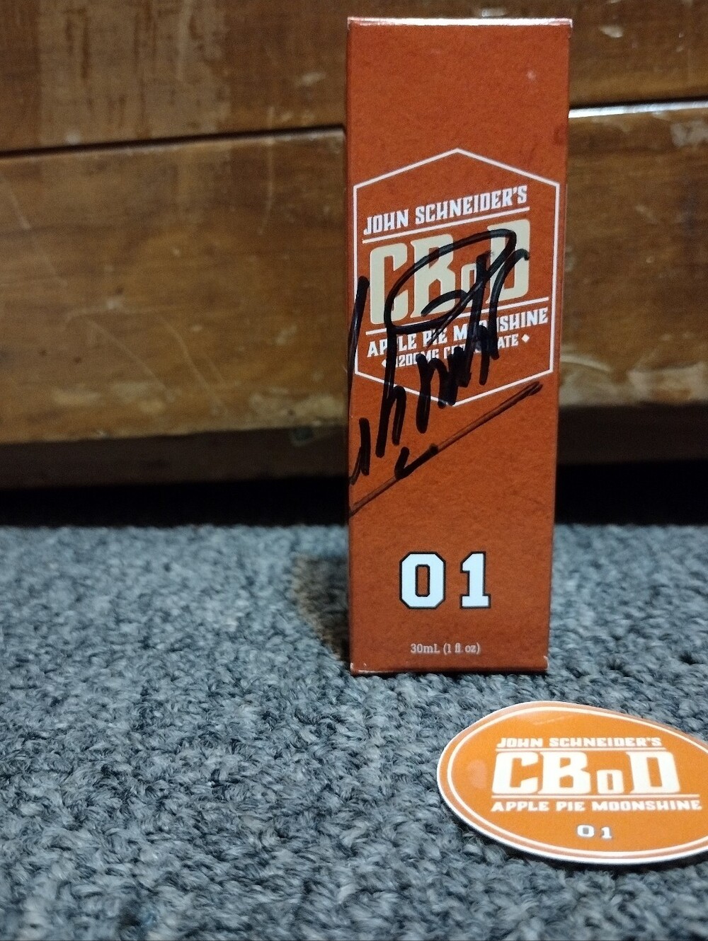 John Schneider's Signed CBoD Apple Pie Moonshine 01 - Yee Haa